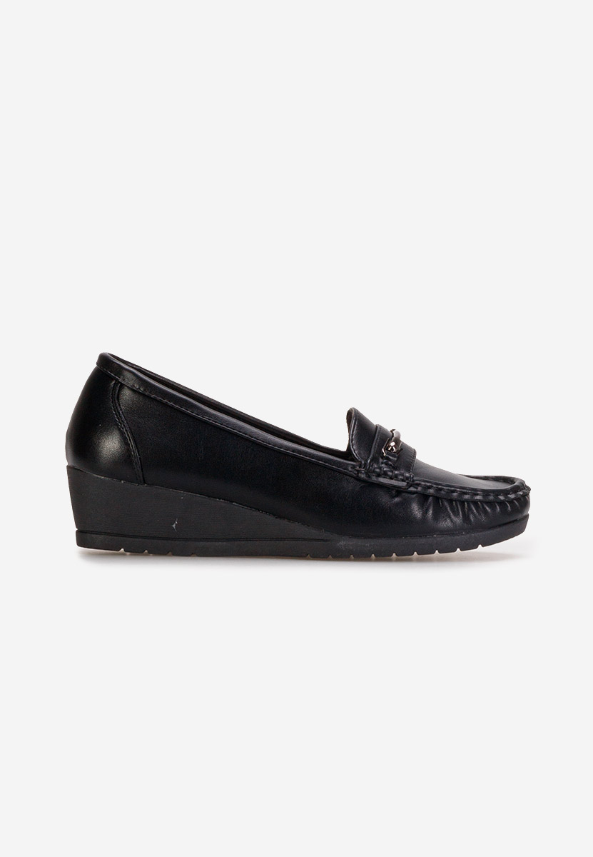 Norasea fekete platform mokaszin