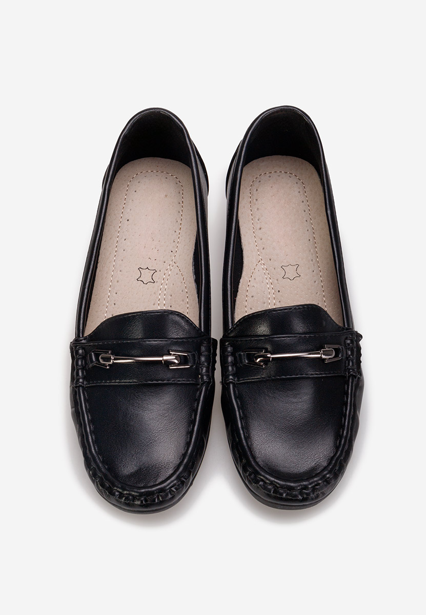 Norasea fekete platform mokaszin