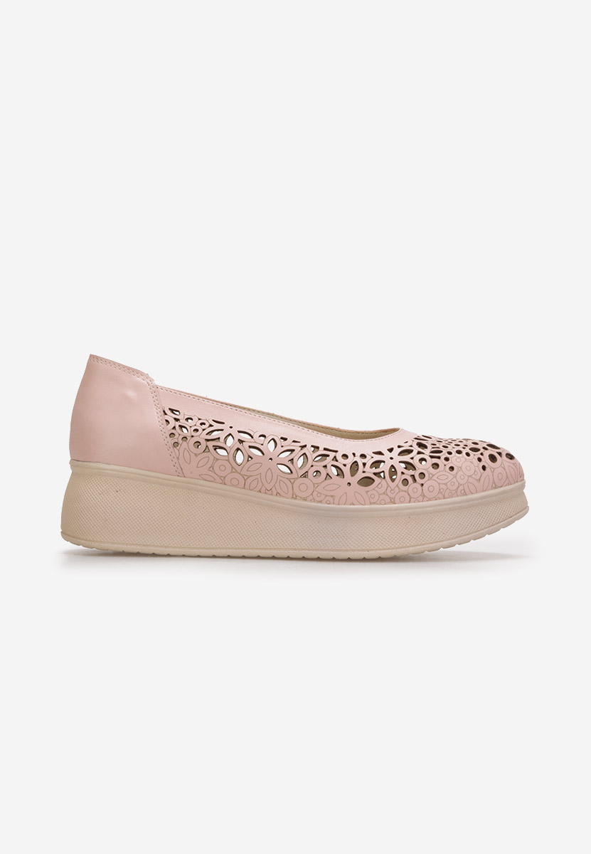 Ulna rózsaszín platform alkalmi cipő