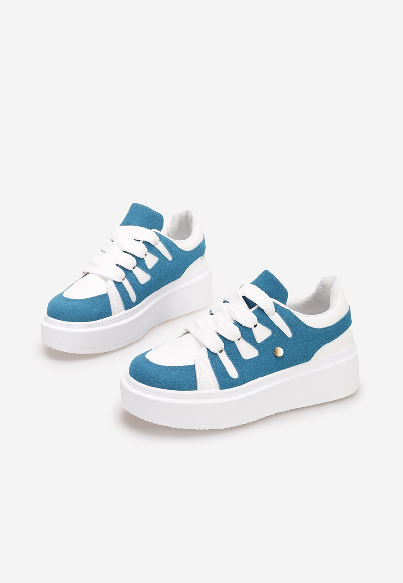 Cassatia kék telitalpú platform sneaker