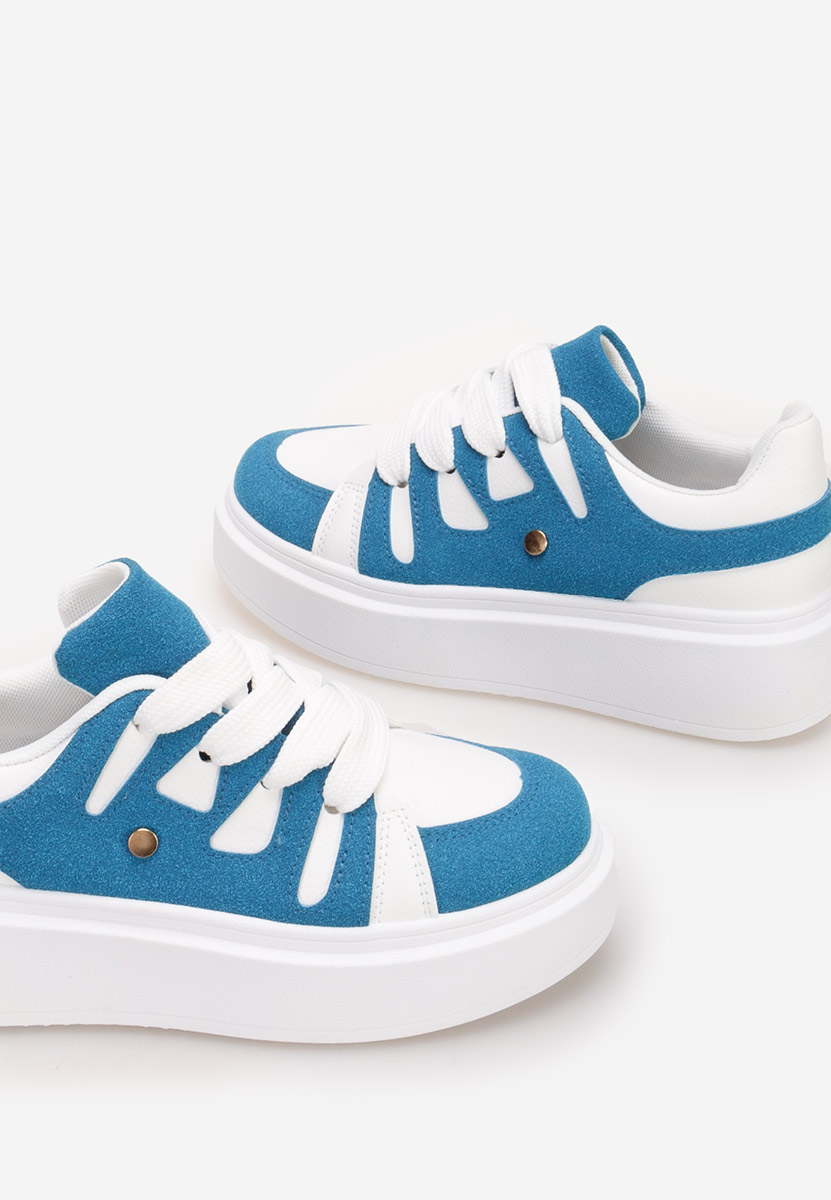 Cassatia kék telitalpú platform sneaker