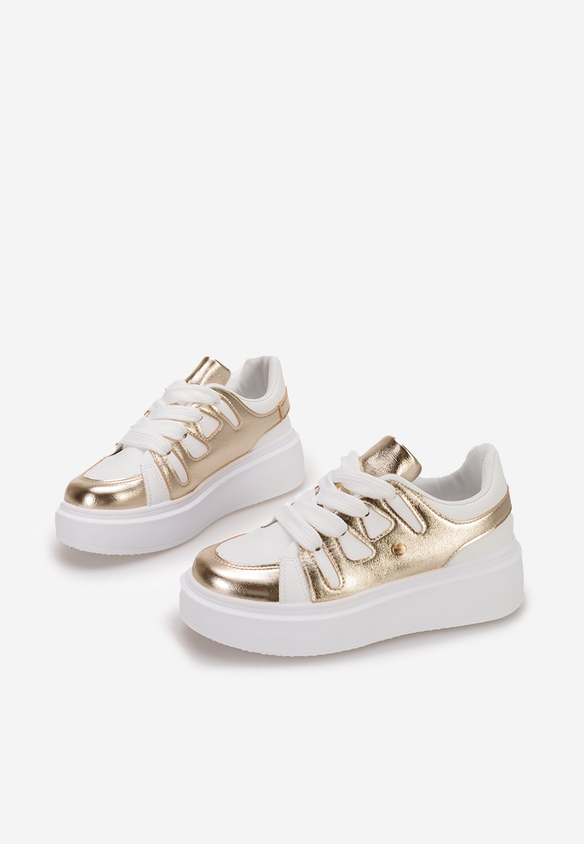 Cassatia aranyszínü telitalpú platform sneaker