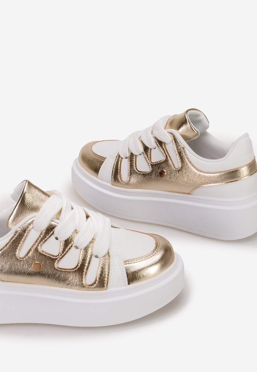 Cassatia aranyszínü telitalpú platform sneaker