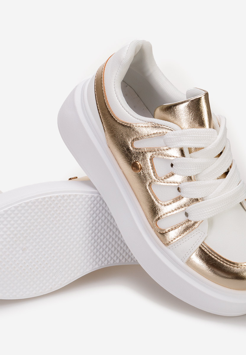 Cassatia aranyszínü telitalpú platform sneaker