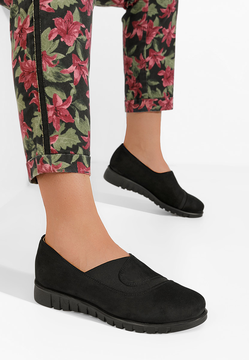 Piele janora v2 fekete női casual cipő