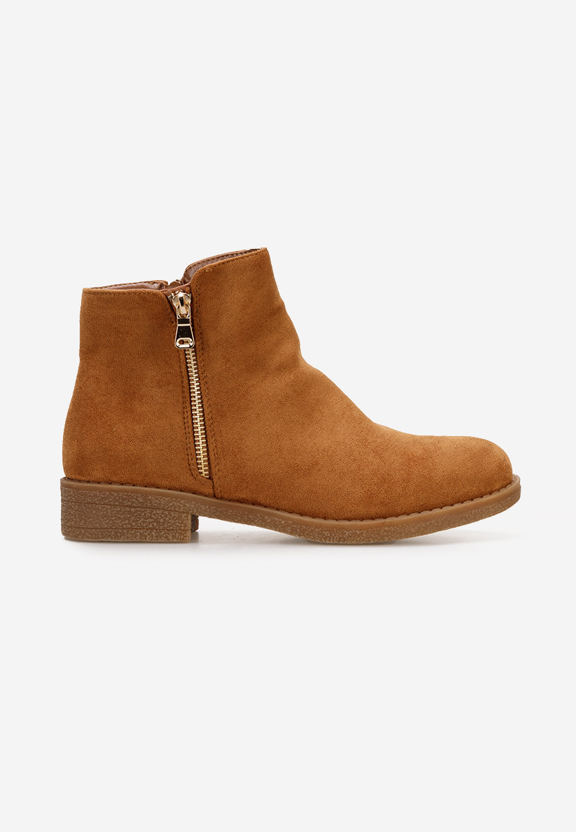 Marabella camel női bokacsizma
