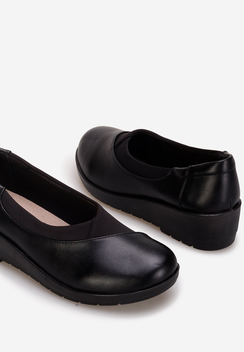 Iselda fekete platform mokaszín