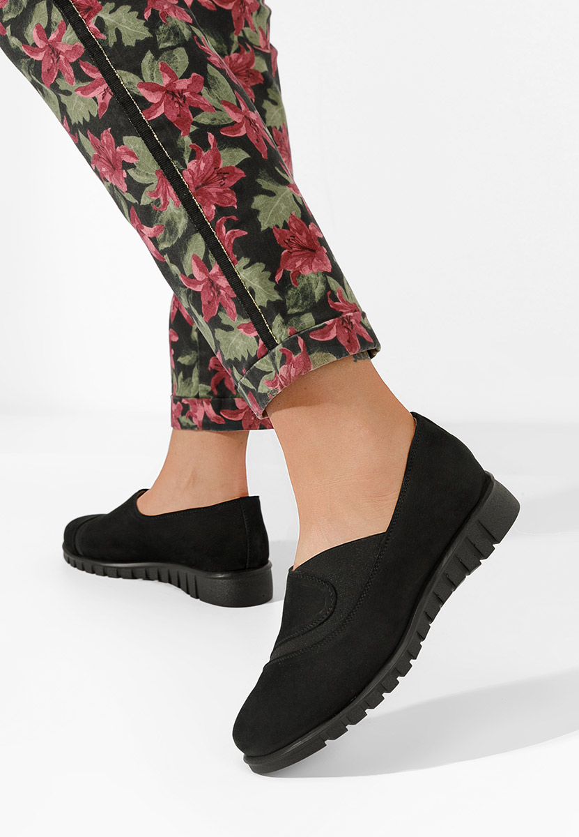 Piele janora v2 fekete női casual cipő