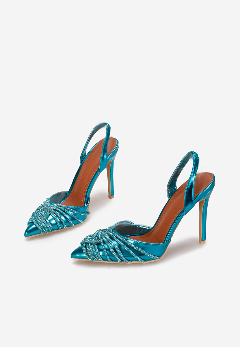 Viviana kék tűsarkú cipő 