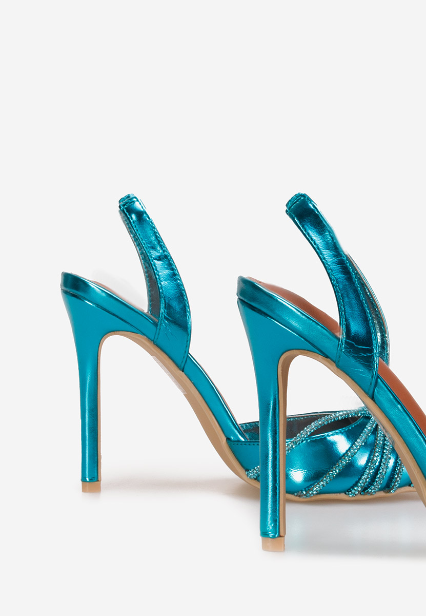 Viviana kék tűsarkú cipő 