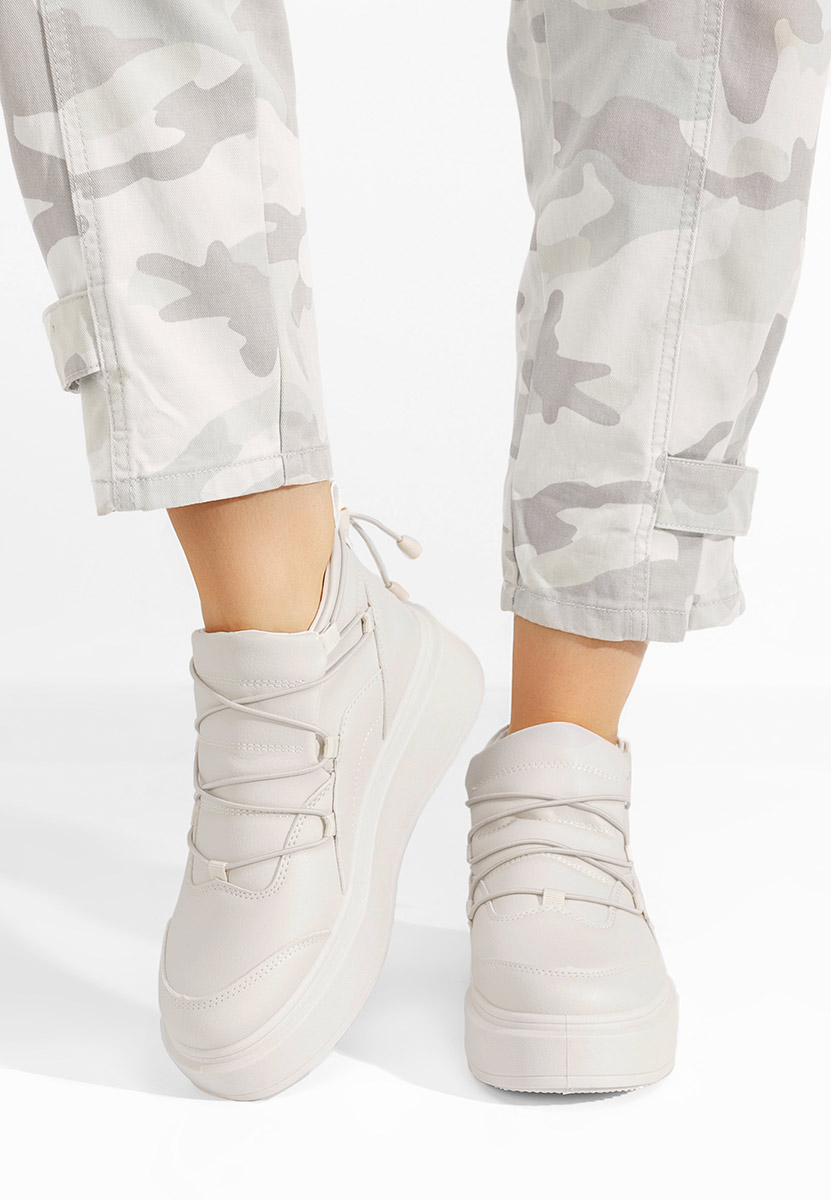 Eillia bézs telitalpú platform sneaker