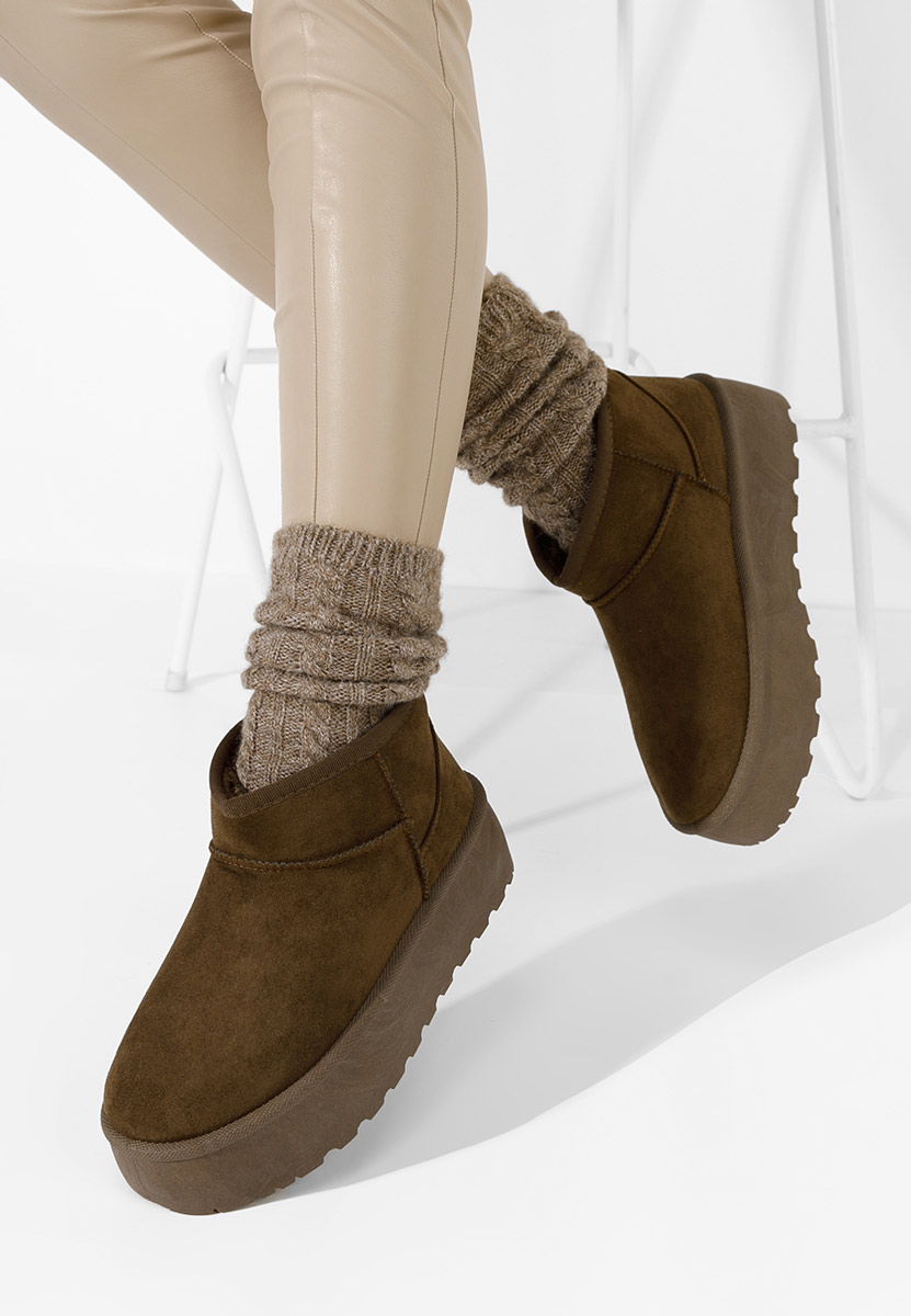 Savieda barna női téli csizma