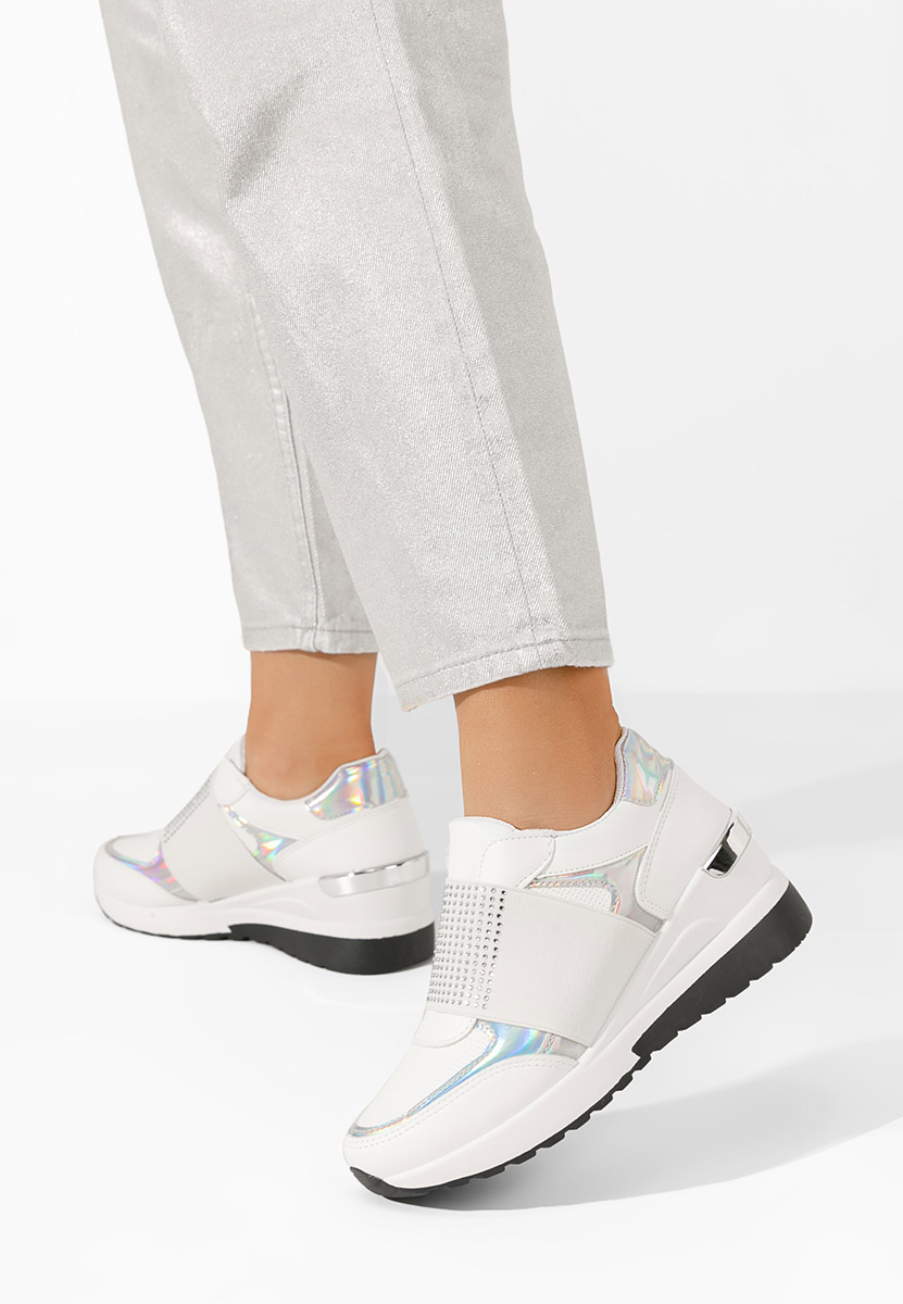 Valesca fehér platform sneaker cipő 
