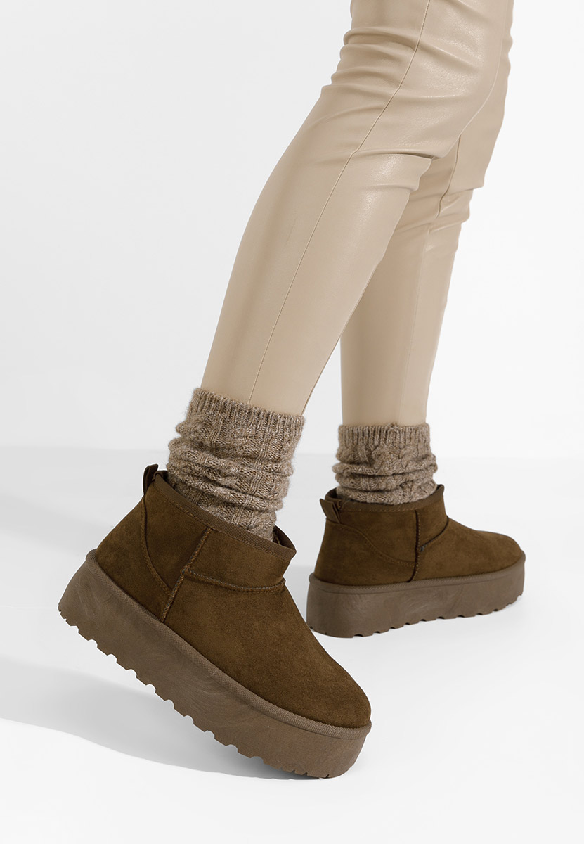 Savieda barna női téli csizma