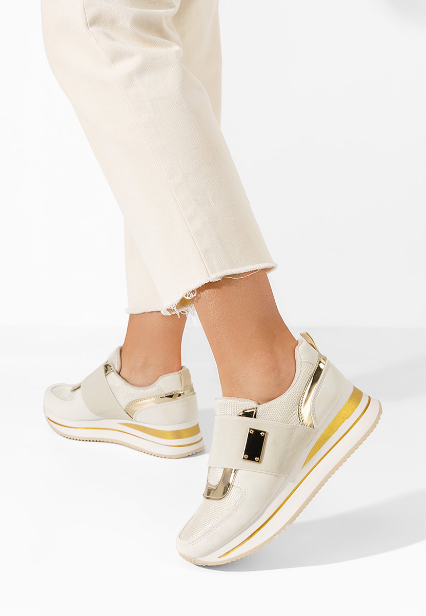 Leotava bézs platform sneaker cipő 