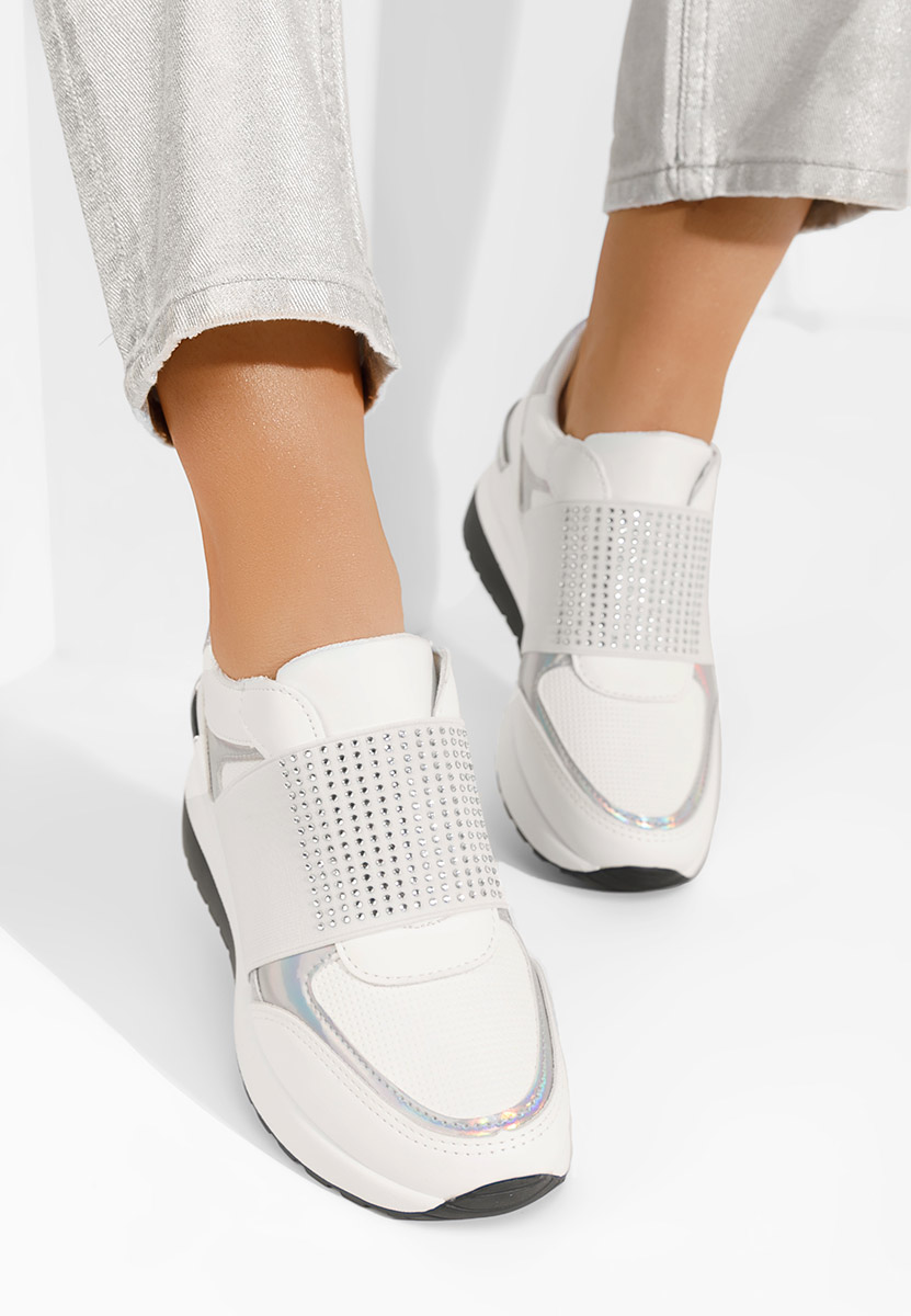 Valesca fehér platform sneaker cipő 