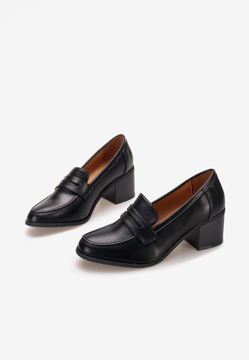 Sereya fekete női loafer cipő