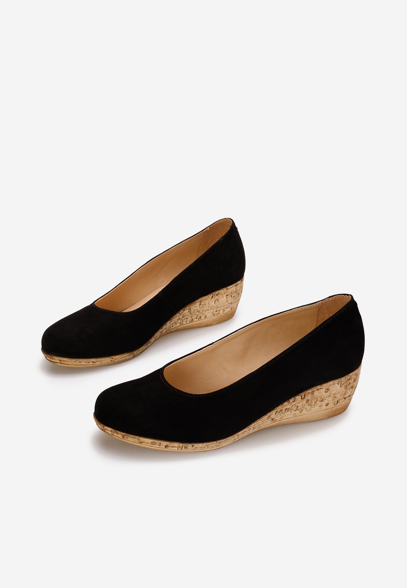 Sonia fekete platform cipők