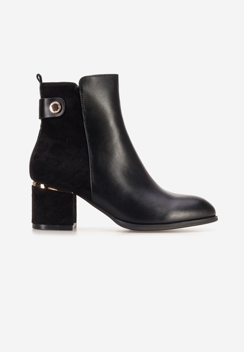 Sikora v2 fekete bokacsizma vastag sarokkal