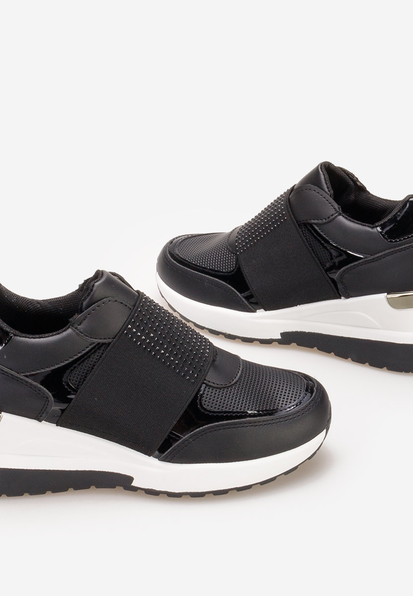 Valesca fekete platform sneaker cipő 
