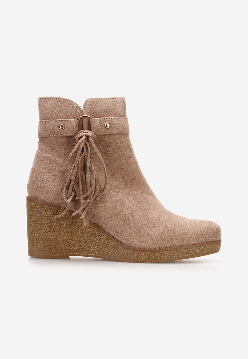 Allura khaki telitalpú bokacsizma 