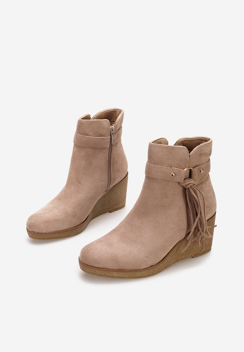 Allura khaki telitalpú bokacsizma 