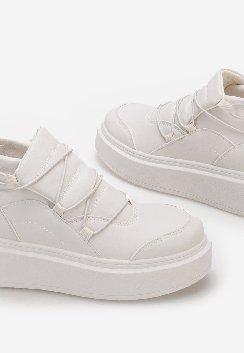 Eillia bézs telitalpú platform sneaker