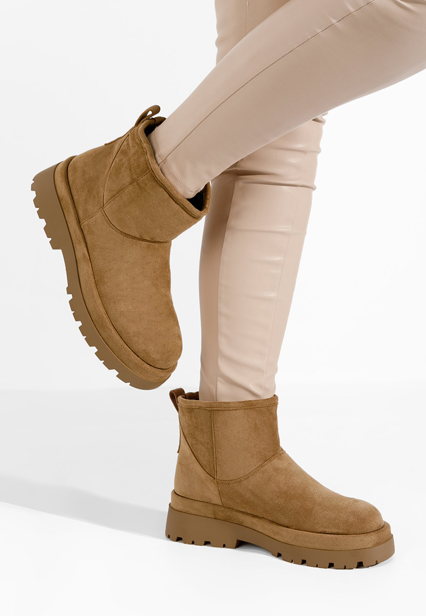Tenderly camel női téli bokacipő