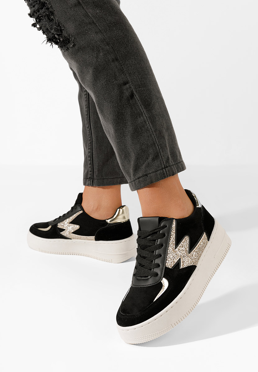Nadine fekete telitalpú platform sneaker