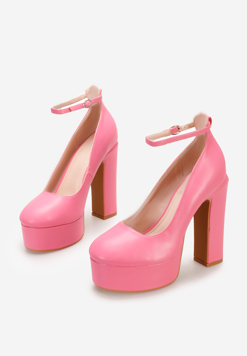 Matea rózsaszín platform magassarkú