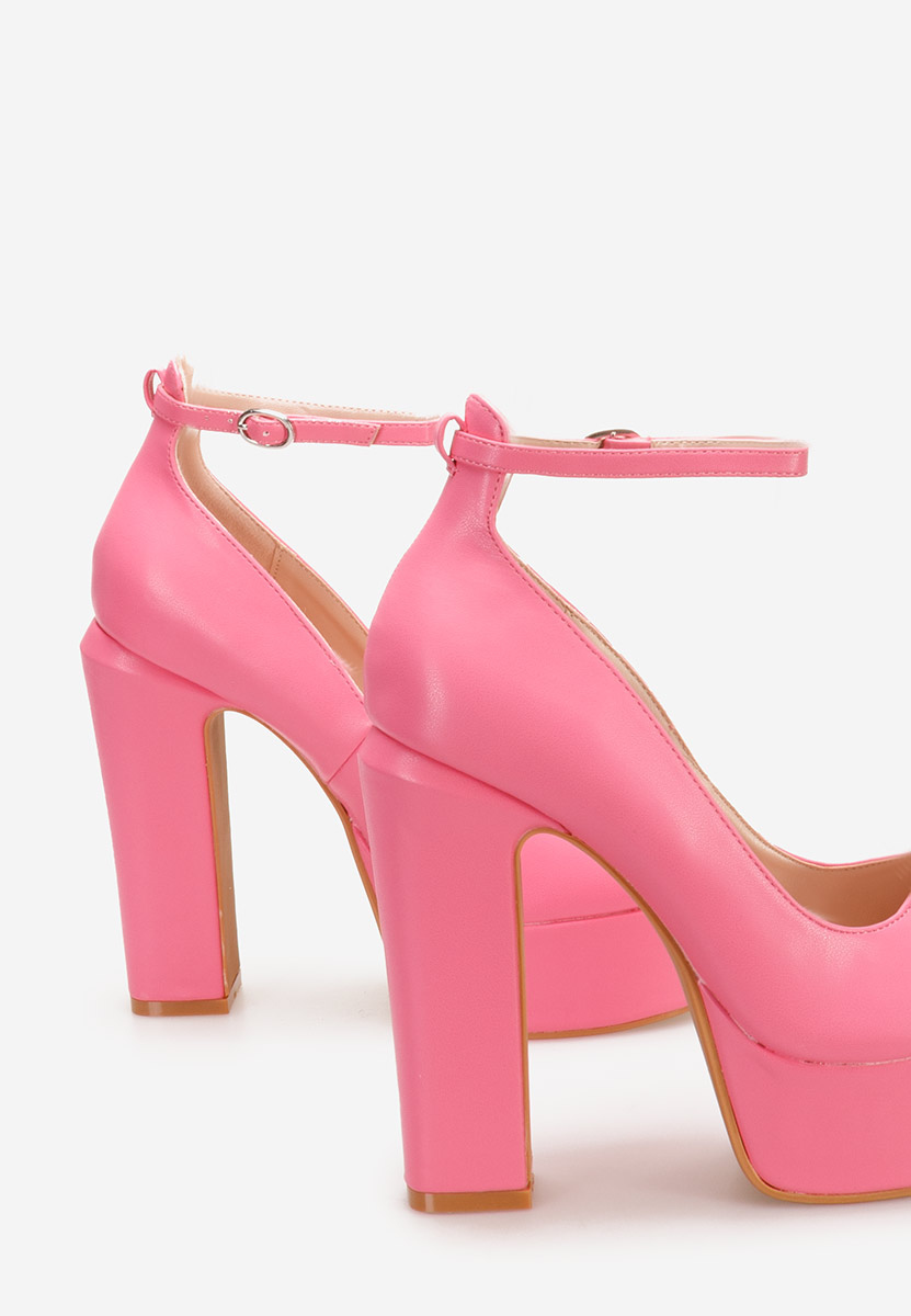 Matea rózsaszín platform magassarkú