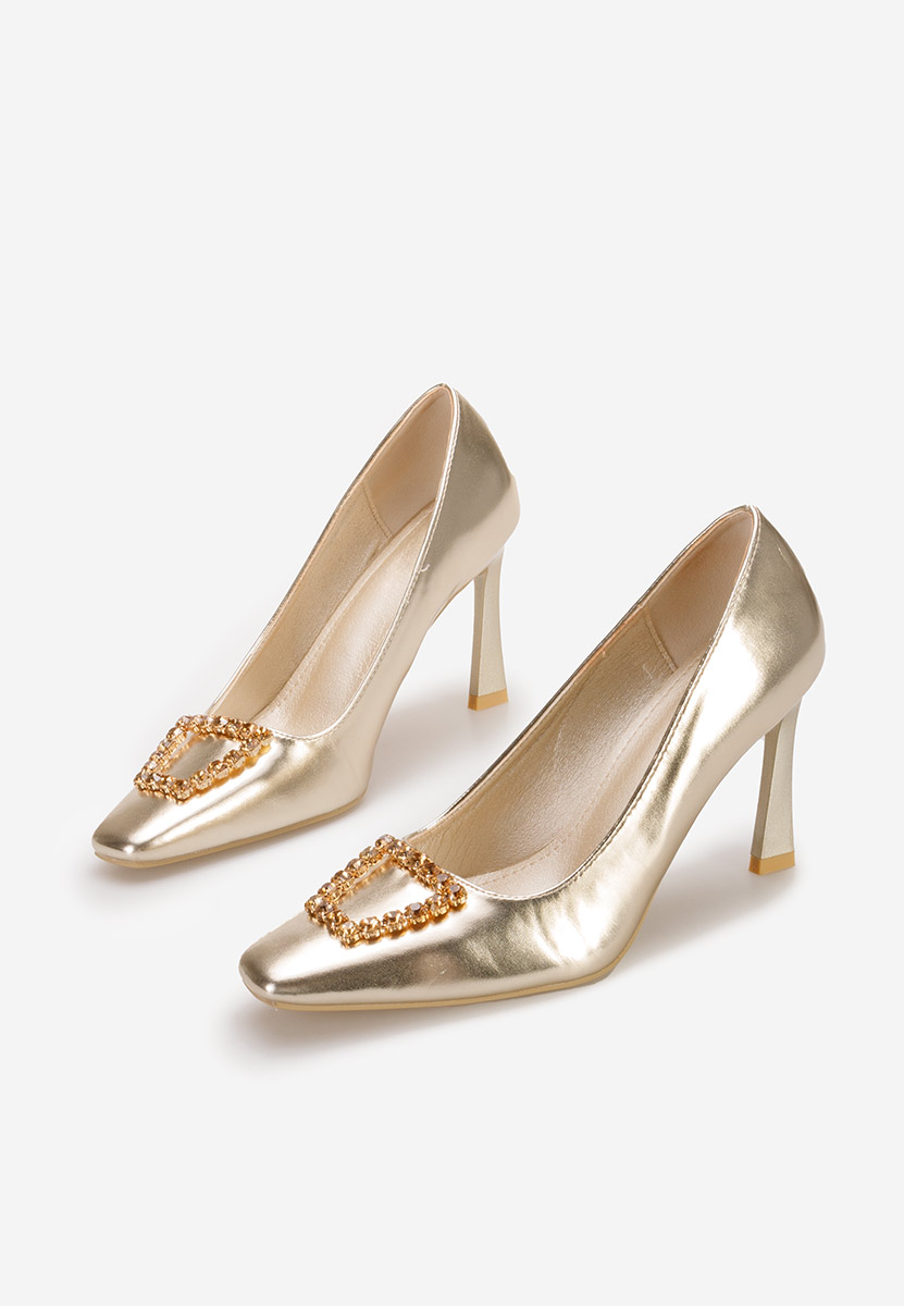 Zerna aranyszínü tűsarkú cipő 