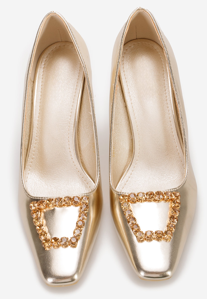 Zerna aranyszínü tűsarkú cipő 