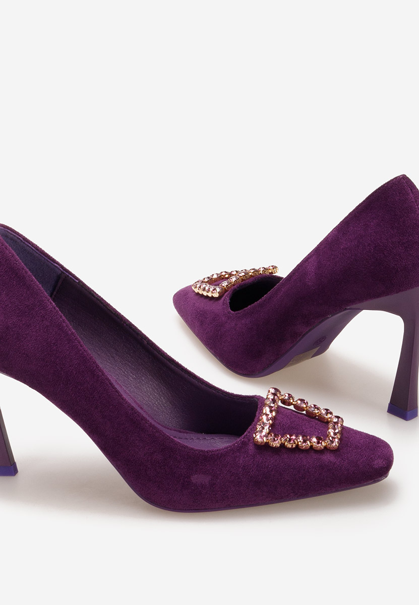 Zerna lila tűsarkú cipő 