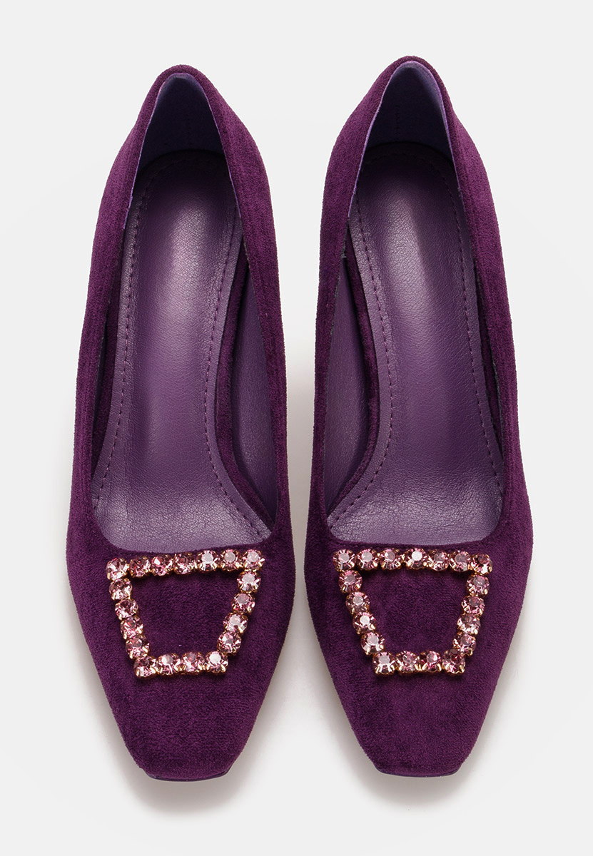 Zerna lila tűsarkú cipő 