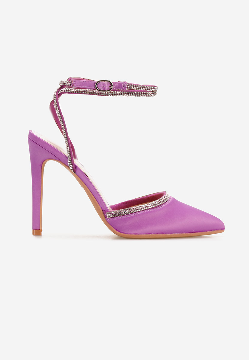 Azaleea lila tűsarkú cipő 