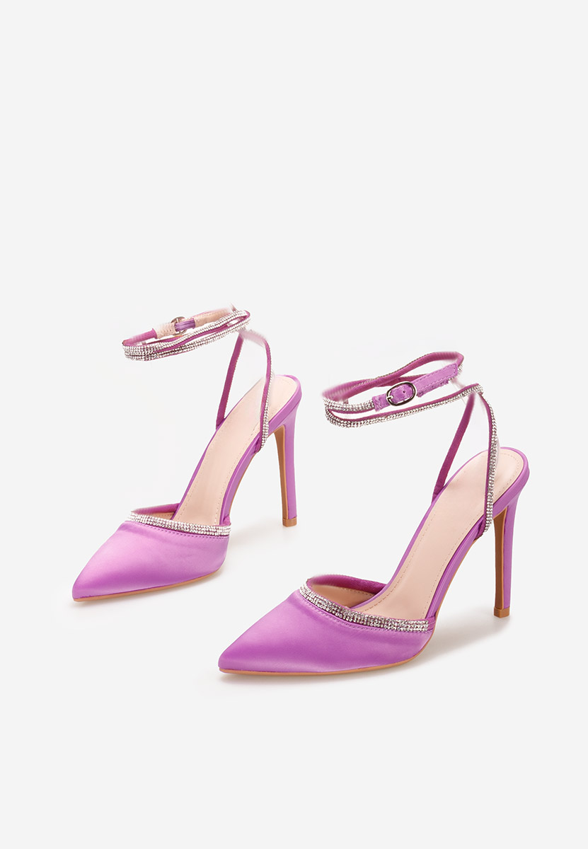 Azaleea lila tűsarkú cipő 