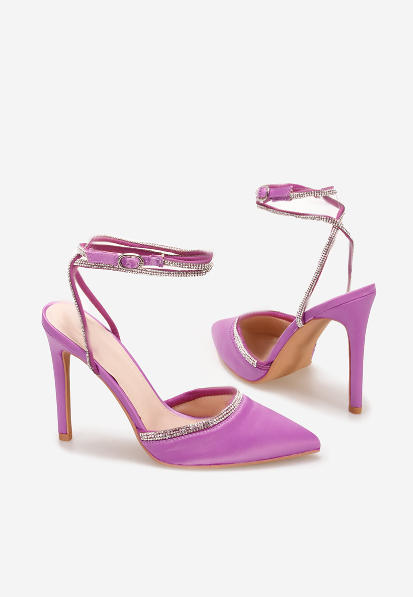 Azaleea lila tűsarkú cipő 