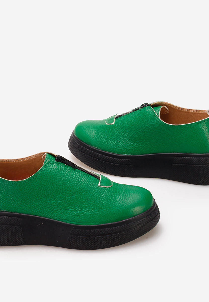 Amaera zöld fűzős női cipő