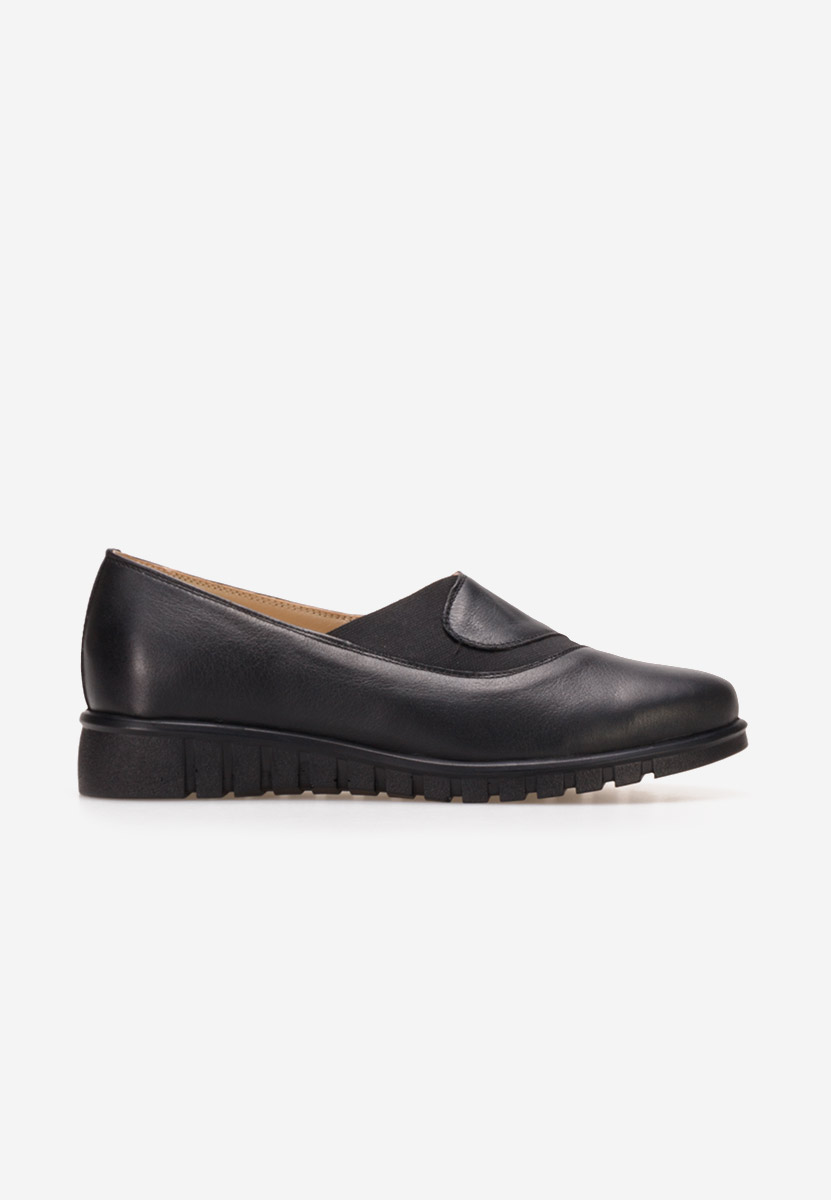 Piele janora fekete női casual cipő