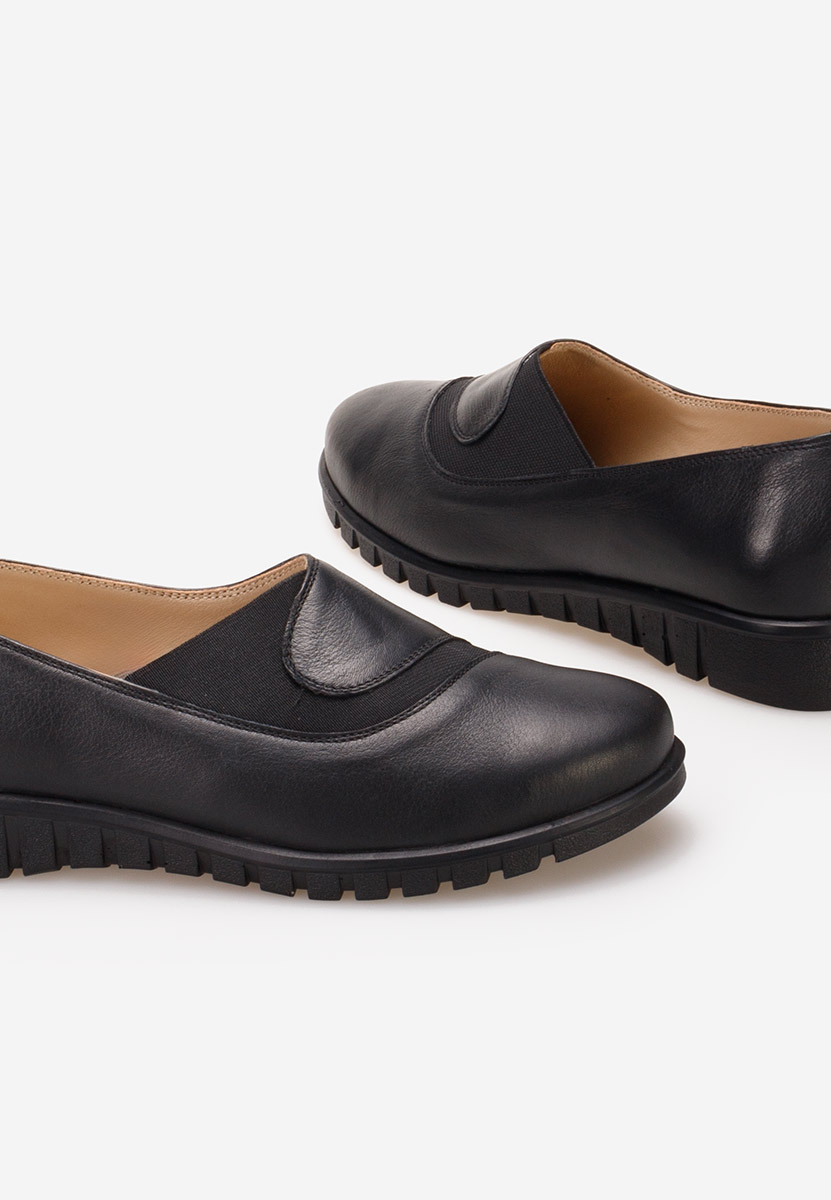 Piele janora fekete női casual cipő