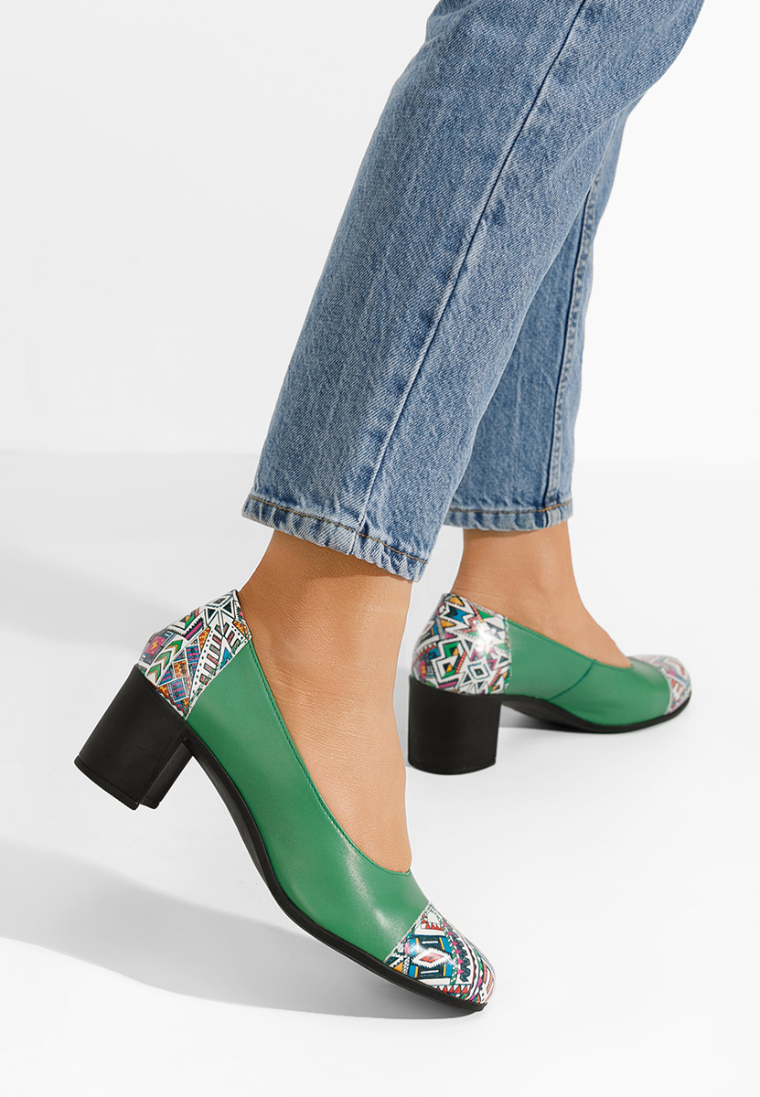 Judy zöld bőr félcipő