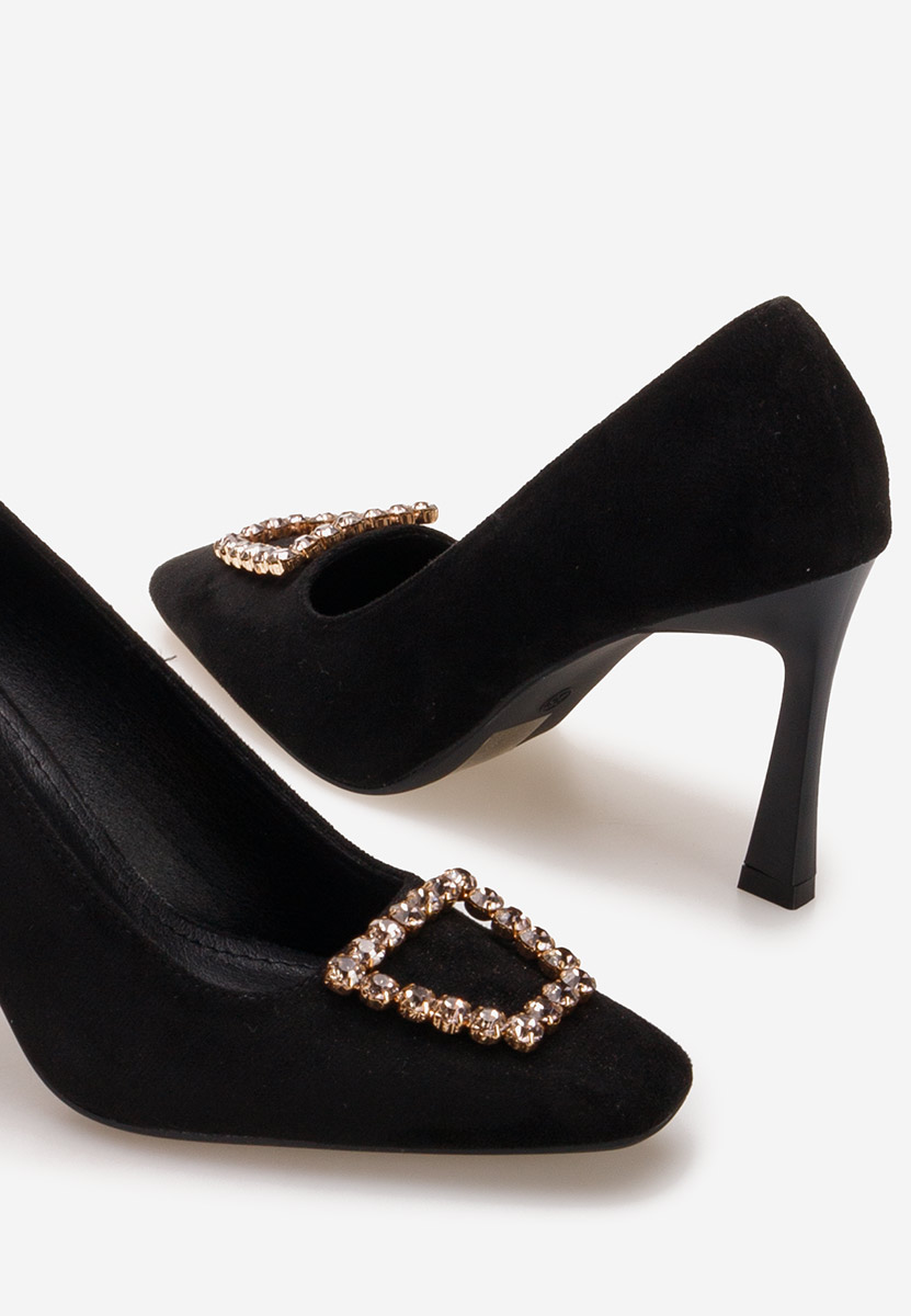 Zerna fekete tűsarkú cipő 