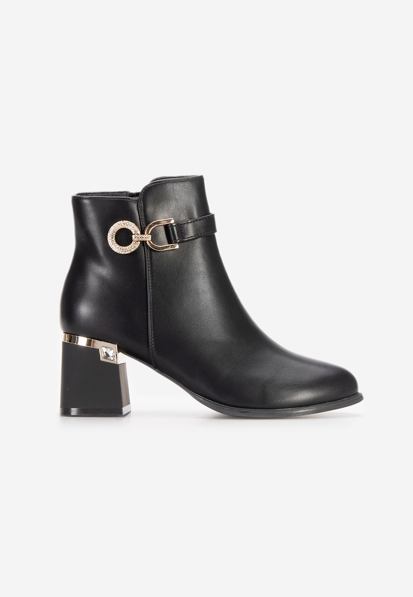 Margie fekete elegáns női bokacsizma