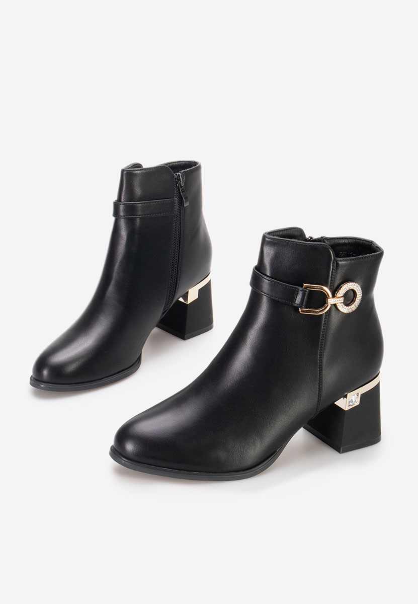 Margie fekete elegáns női bokacsizma