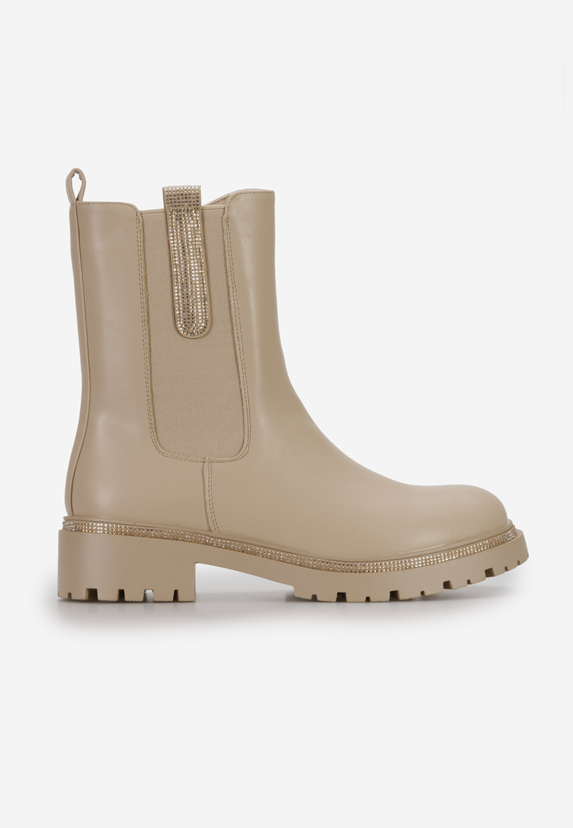 Nellie khaki chelsea bokacsizma