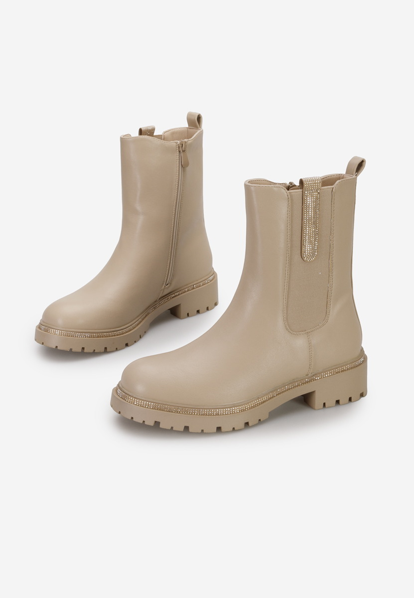 Nellie khaki chelsea bokacsizma
