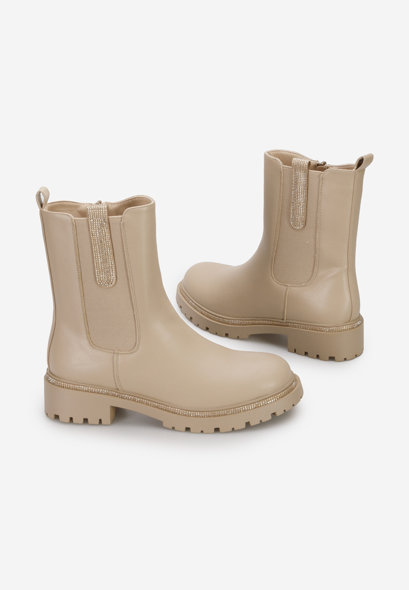Nellie khaki chelsea bokacsizma