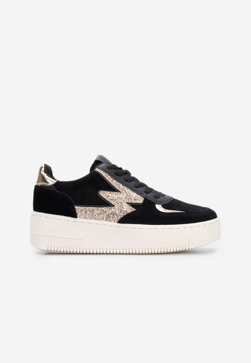 Nadine fekete telitalpú platform sneaker