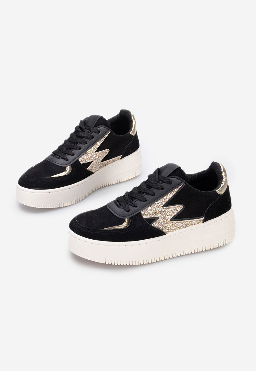 Nadine fekete telitalpú platform sneaker